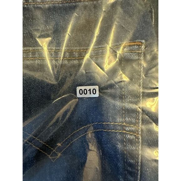 Levi's 505 Shorts Womens 34 Blue Cut Off Distressed Denim Frayed Hem Y2K Summer - Picture 9 of 9